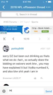 wrestling forum - for wwe news iPhone Captures Décran 2