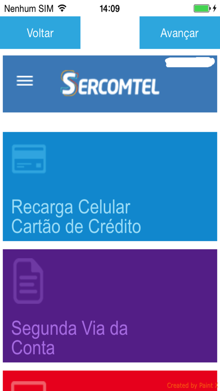 Área do Cliente Sercomtel