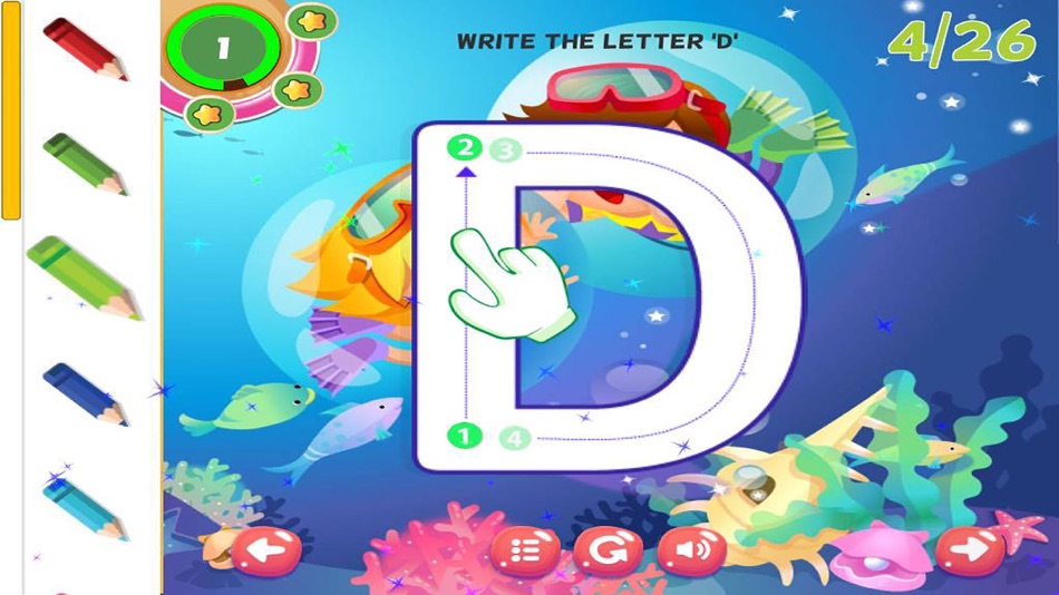 #4. ABC Tracing Alphabet Learning Writing Letters (iOS) 由: Artit Wattanapurg