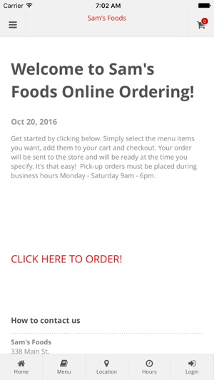 Sam's Foods Online Ordering(圖1)-速報App