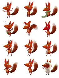 Little Fox Stickers ipad bilder 0