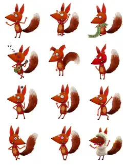 Little Fox Stickers iPad image 1
