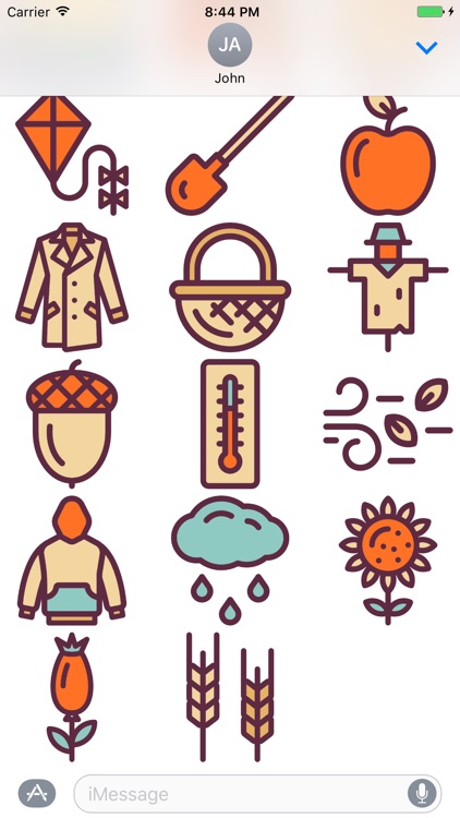 Fall Stickers - Autumn Emojis and Holiday Effects