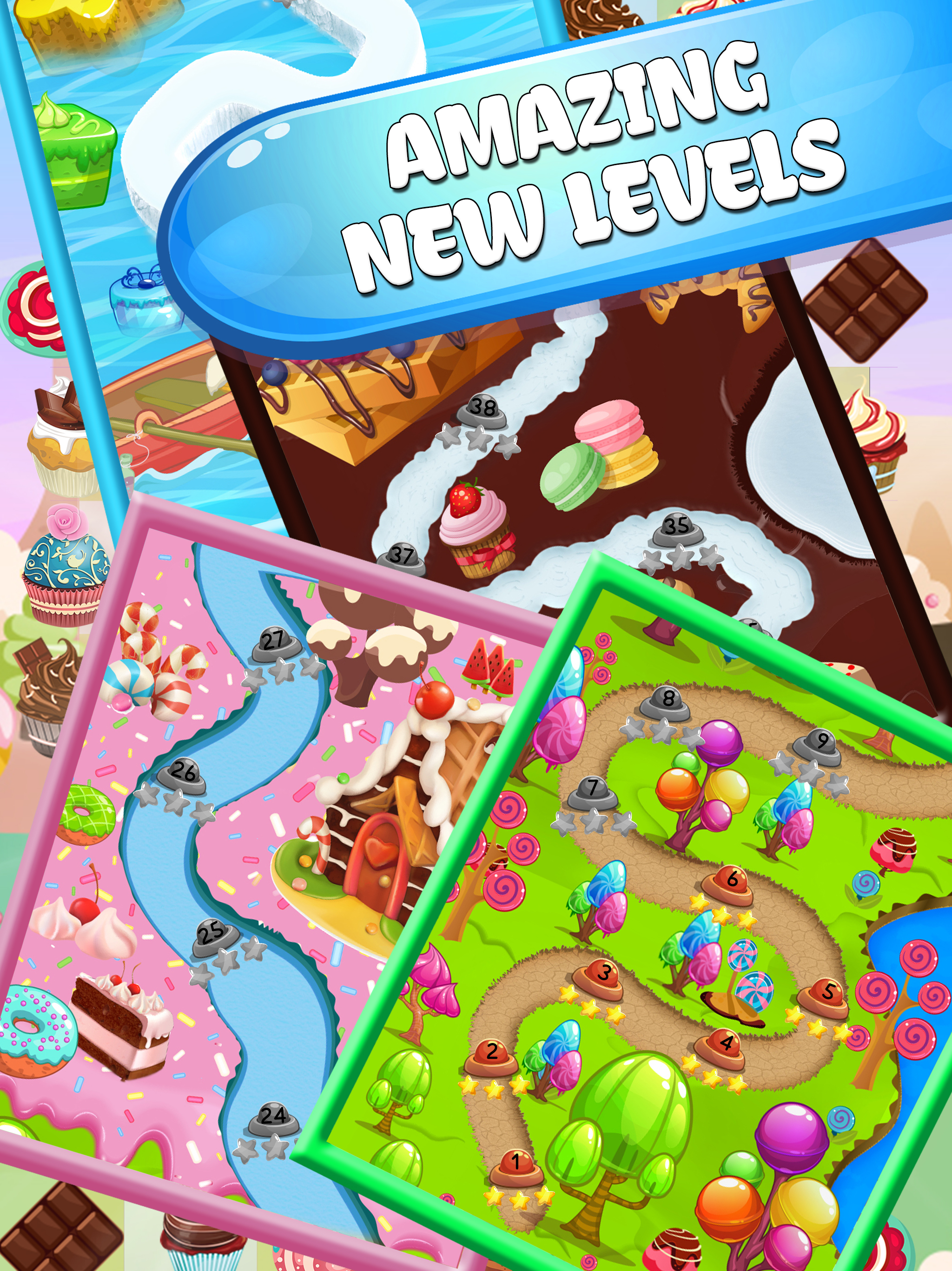 Cake Valley Sweet Blast - Match 3 Cookie Pop Blitz screenshot 5