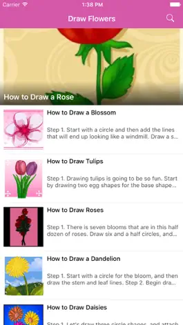 Game screenshot How To Draw Flowers - Step By Step Drawing mod apk
