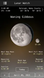 lunar watch moon calendar iphone screenshot 4