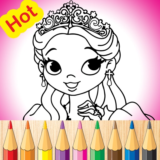 Princess Coloring Pages Mandala Coloring Book icon