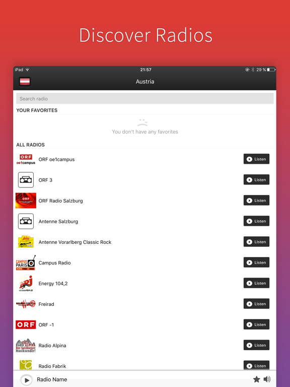 Screenshot #4 pour Radio Autriche - Radio Östereich - Radios AUT
