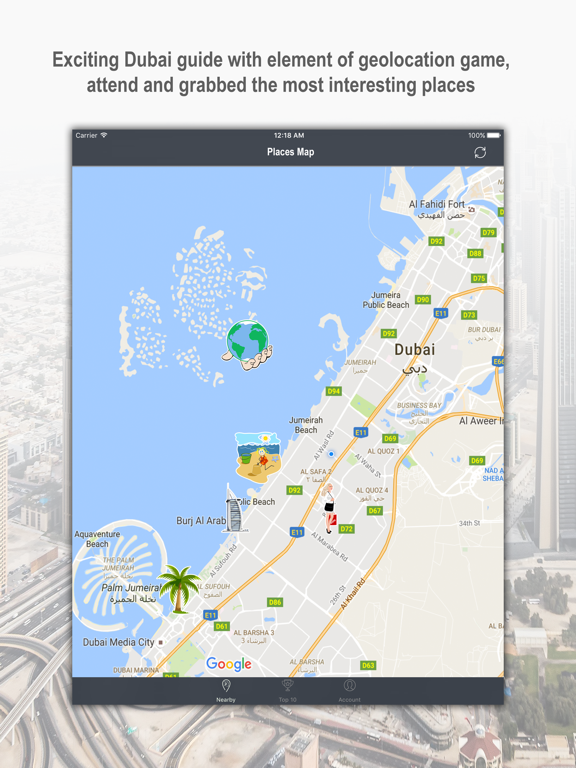 Screenshot #5 pour Grab The Travel - geolocation Dubai city guide