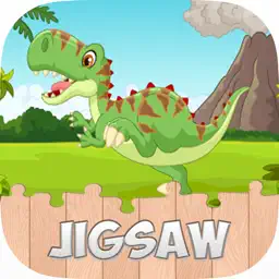 Cute Dinosaur Jigsaw Puzzles Games for Kids Free app icon