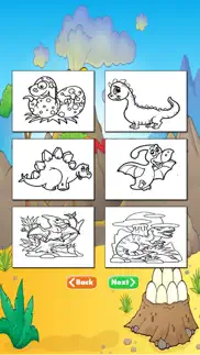 dinosaur coloring book all pages free for kids hd iphone screenshot 3