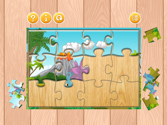 Dinosaur Jigsaw Kids Dino Puzzles Learning Games iPad screenshot