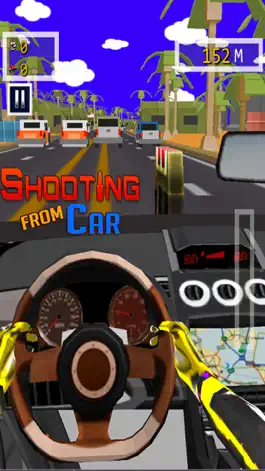 Game screenshot стрельба из автомобиля - бесплатно гоночный автомо hack