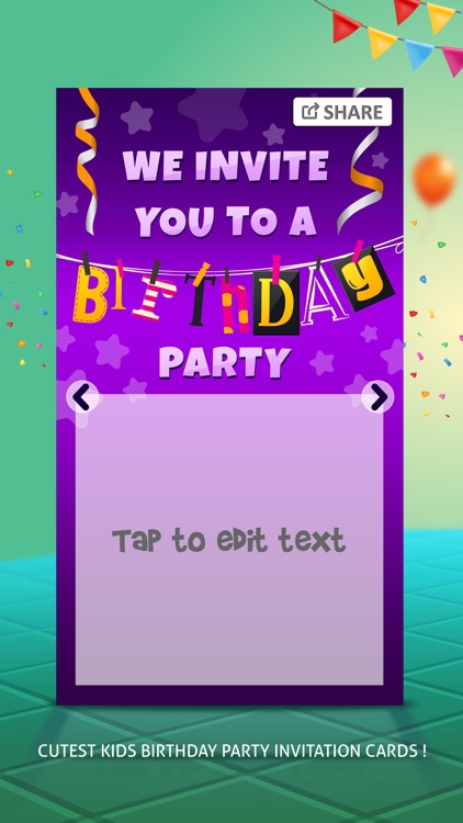 Birthday Party Invitations – e-Card Maker For 1st Birthday, Sweet 16 & 21st Birthday screenshot-4