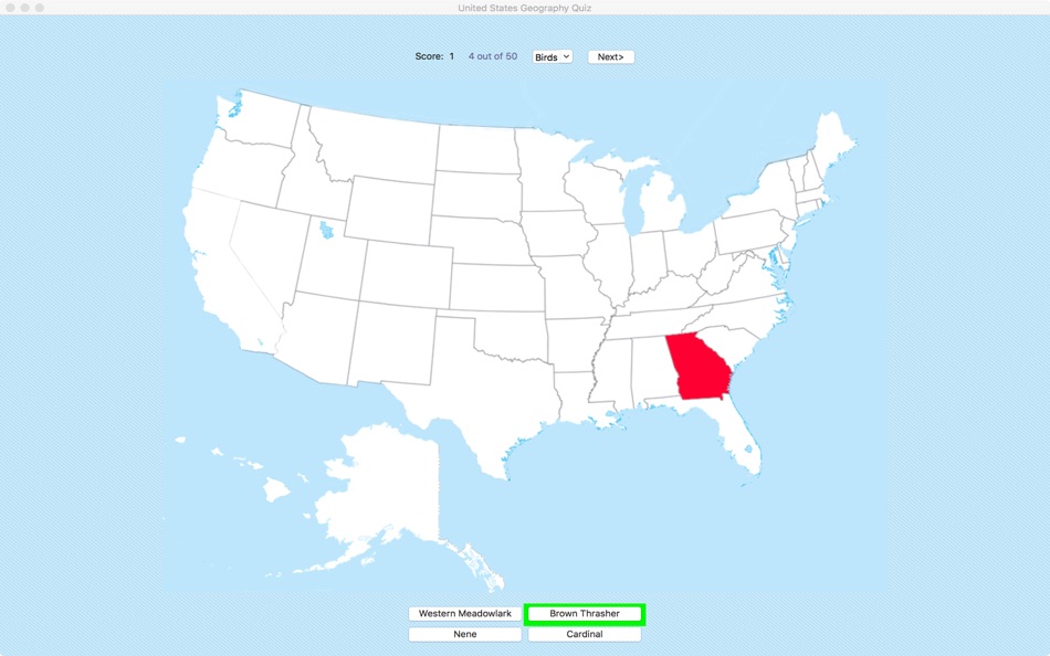 United States Geography Quiz - 1.1 - (macOS)