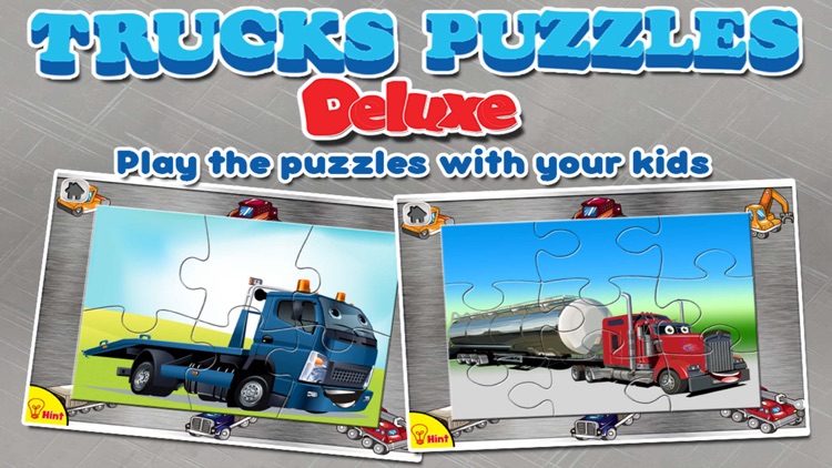 Trucks Puzzles Deluxe: Kids Trucks screenshot-3