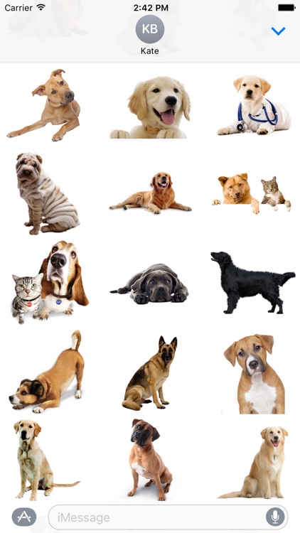 AWW Dog Stickers for iMessage