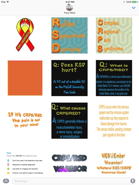 Screenshot #4 pour RSD/CRPS Awareness - Sticker Pack
