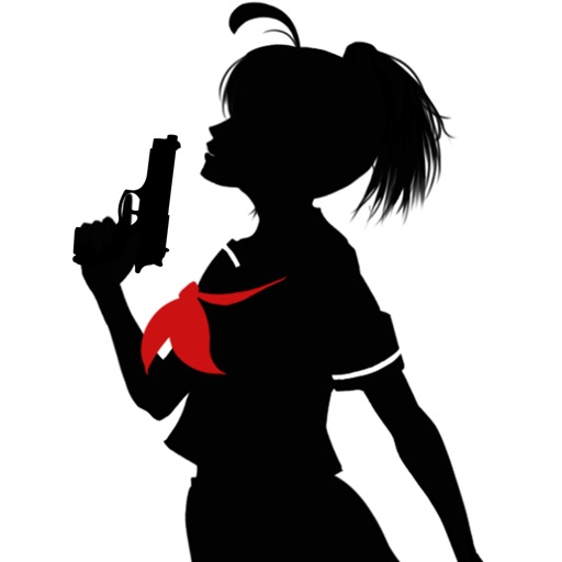シルエット少女「ステッカー」 app icon