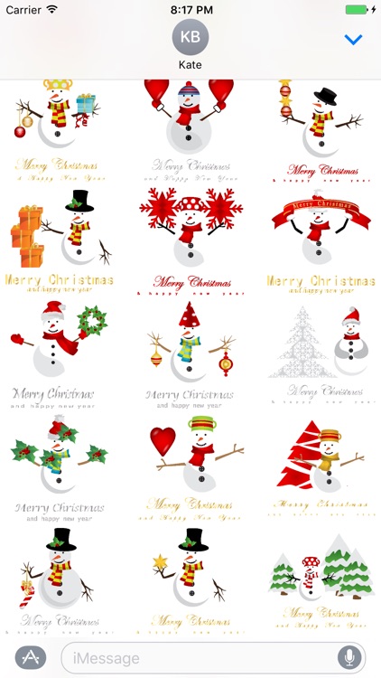 Christmas & NewYear 100 Stickers for iMessage