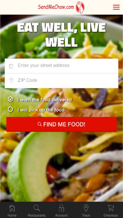 Send Me Chow Restaurant Delivery Service