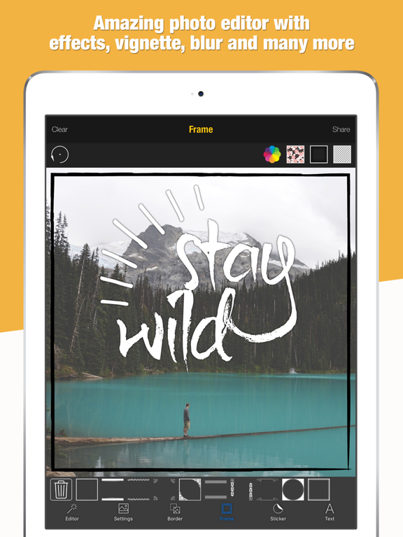 Picture Designer Make Typography Word Art Design iPad screenshot 4 - Photo & Video app