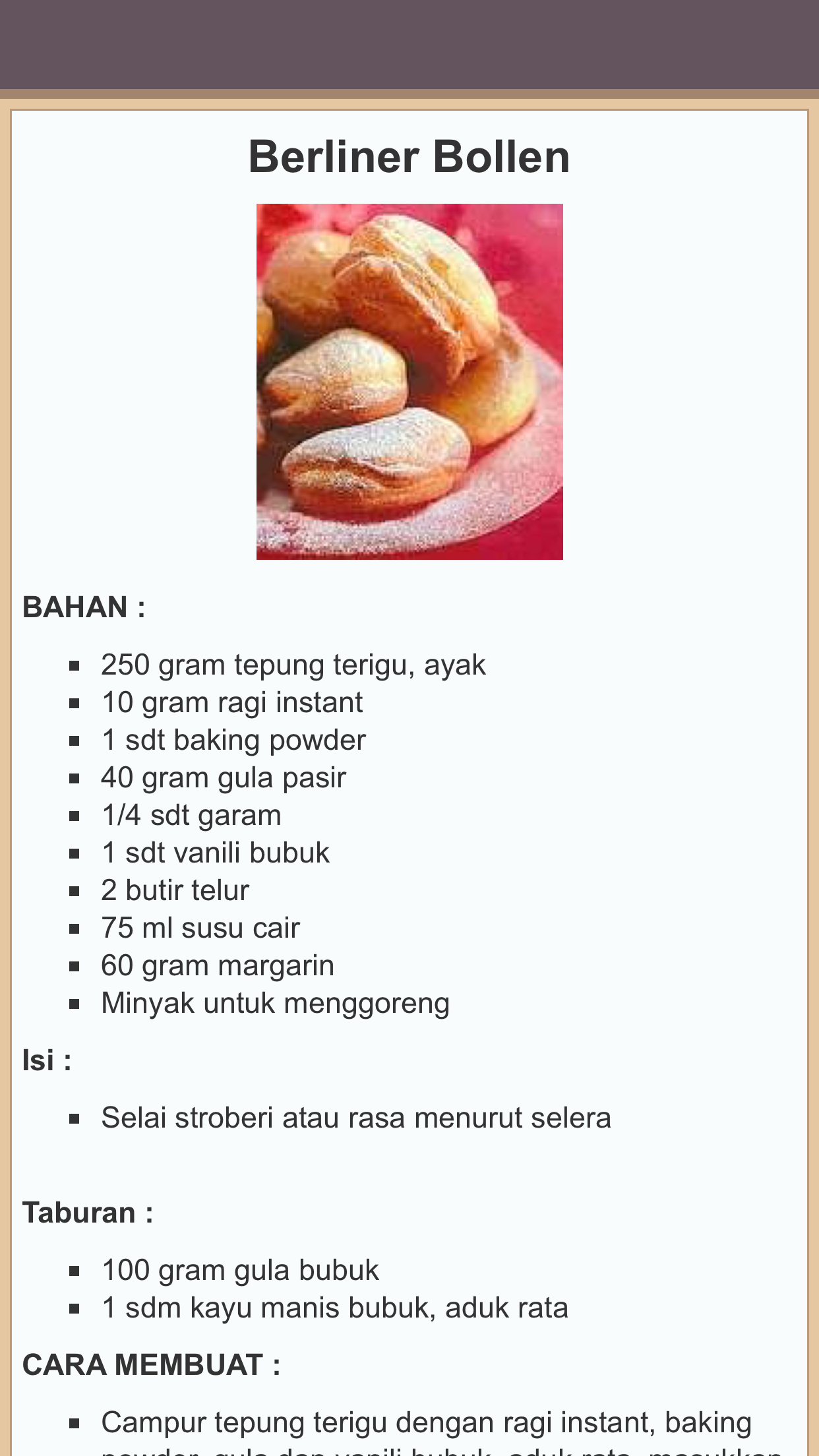 Resep Kue Basah