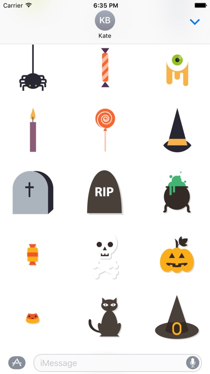 Halloween Sticker Pack and Emoji for iMessage Chat screenshot-4