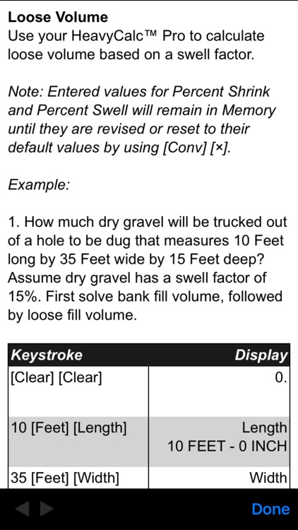 HeavyCalc Pro Feet Inch Cubic Yard Calculator