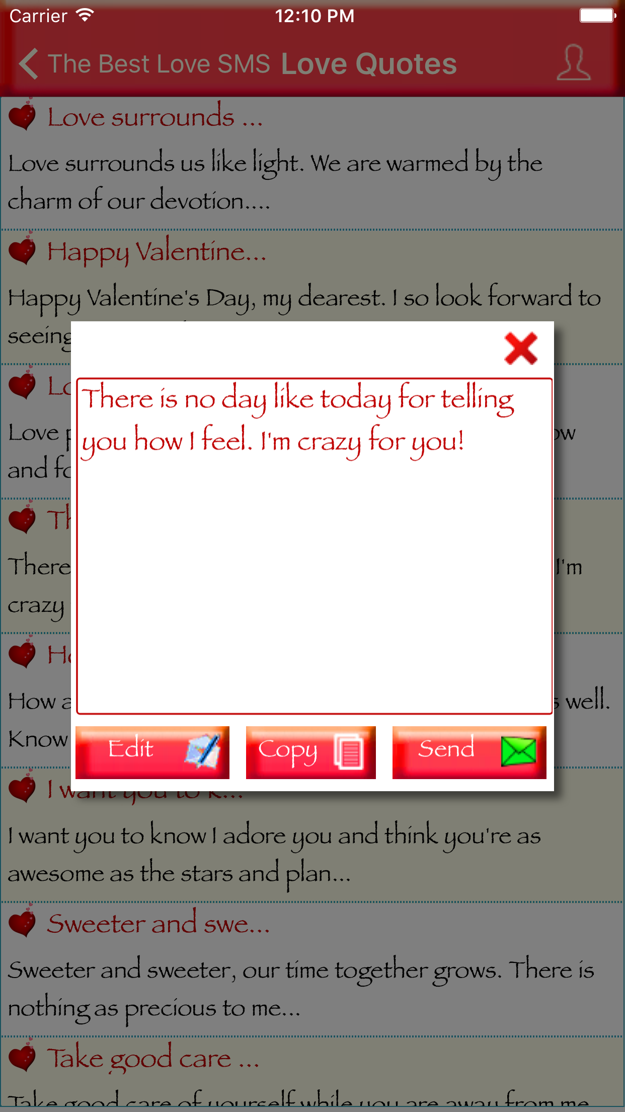 The Best Love SMS