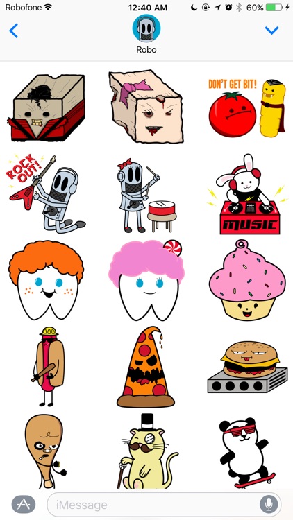 Robo Roku's Super Happy Fun Sticker Pack