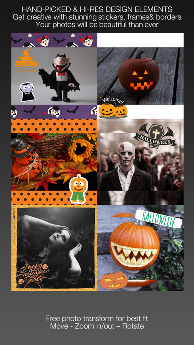 Screenshot #1 pour Pumpkin Pic Lab : Drôle Halloween Éditeur Photos