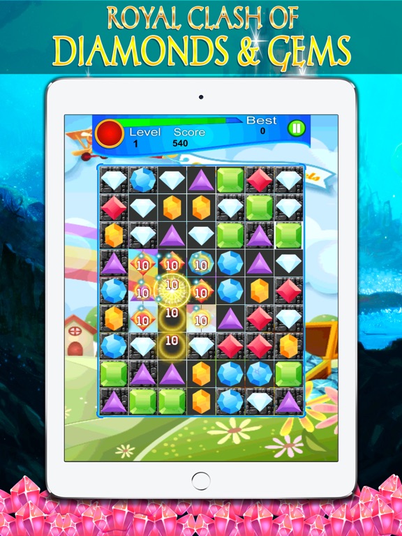 Screenshot #6 pour Royal Clash of Diamonds and Gems - Puzzle