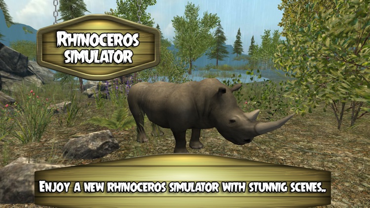 Rhinoceros 3D Simulator-Wild Animal Hunting Life