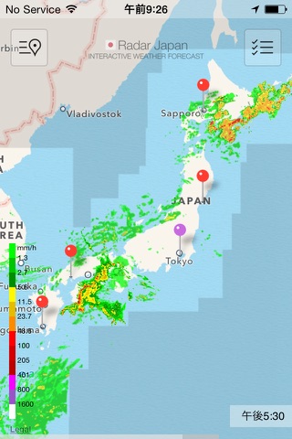 Radar Japan Free screenshot 2