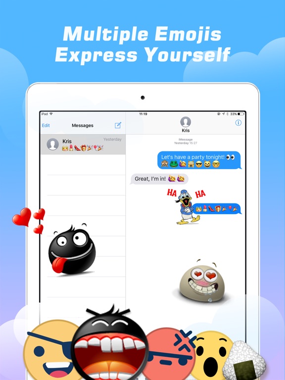 Screenshot #2 for Emoji Free – Emoticons Art and Cool Fonts Keyboard