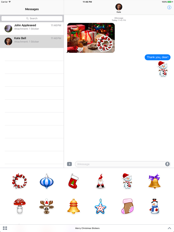 Merry Christmas Stickers! app screenshot 3