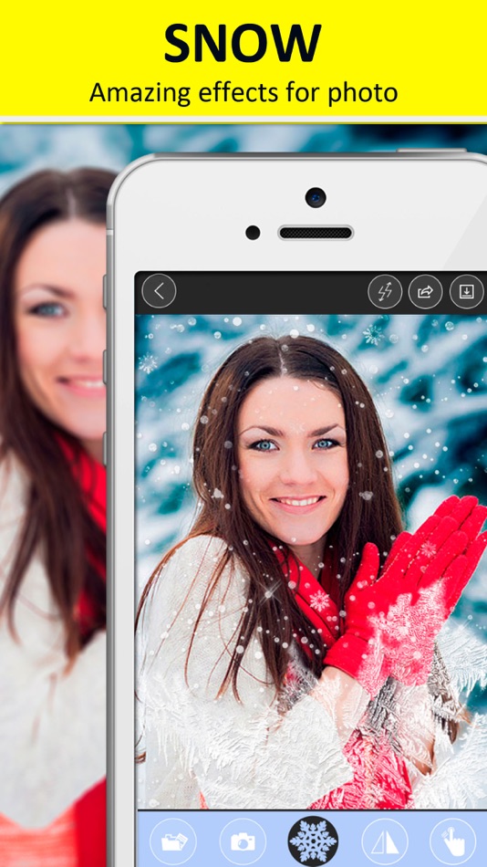 Snow camera - Christmas photo editor free - 1.0 - (iOS)