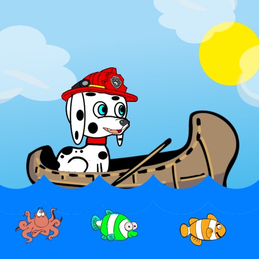 Paw Puppy Kids Fishing Game Icon