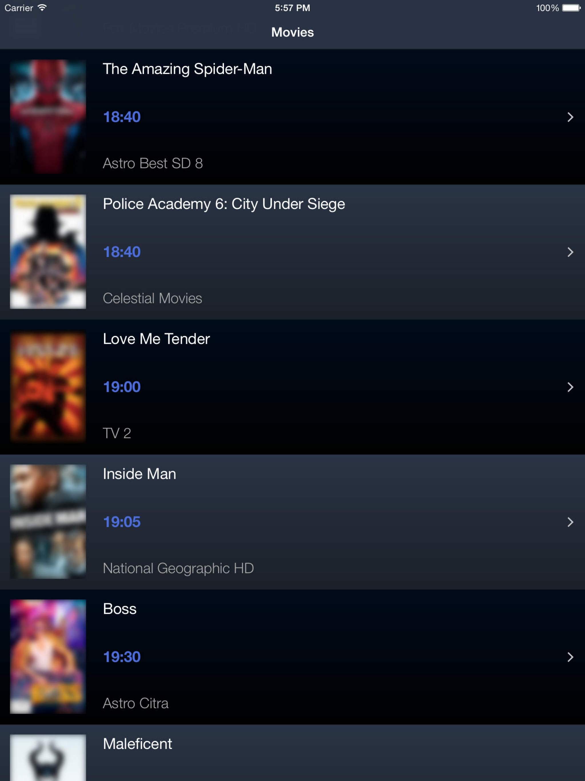 Televisyen Malaysia (versi iPad) screenshot 2