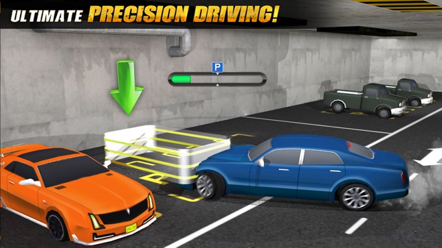 多级跑车停车模拟器:现实生活中的赛车游戏 多人游戏