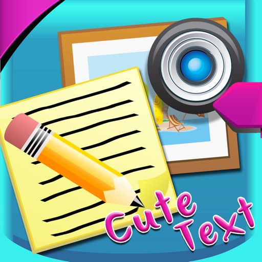 Cute Write on Picture.s & Text Writer App icon