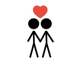You're in love and like drawing sticker people