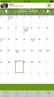 calendario womanlog baby iphone capturas de pantalla 1