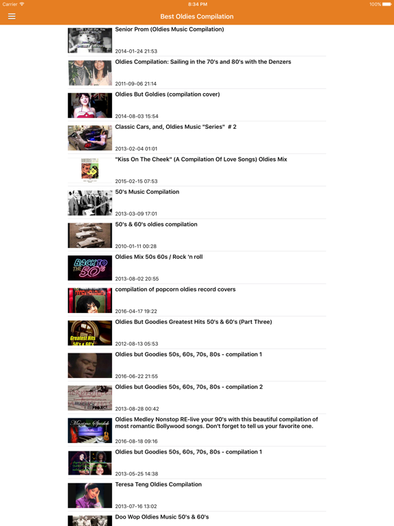 Oldies Music & Old Songs Free - 50s 60s 70s Radio iPad screenshot 5 - Music app