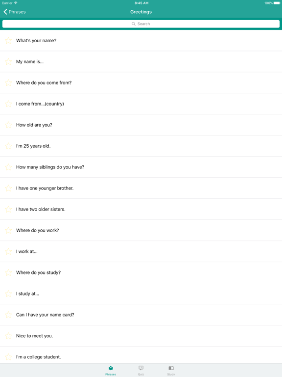 Simply Learn Khmer - Free Phrasebook for Cambodia iPad screenshot 3 - Education app