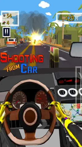 Game screenshot стрельба из автомобиля - бесплатно гоночный автомо mod apk