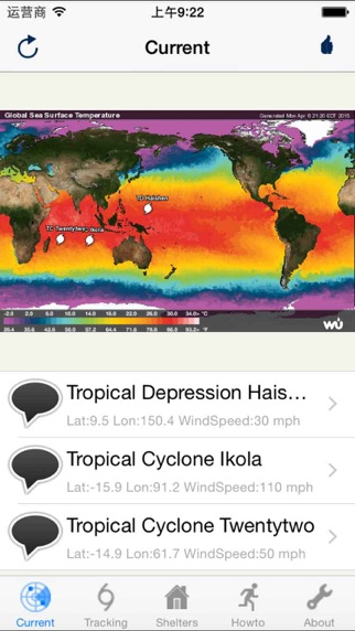 Screenshot #1 pour Voie Ouragan--Cyclone tropical