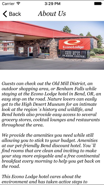 Econo Lodge hotel in Bend,OR