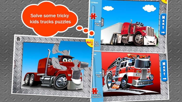 Trucks Jigsaw Puzzles: Kids Trucks Cartoon Puzzles screenshot-4